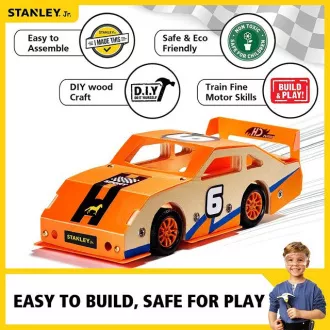 Stanley Jr. OK002-SY Bausatz, Rennwagen, Holz