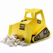 Stanley Jr. OK017-SY Baukasten, Bulldozer, Holz