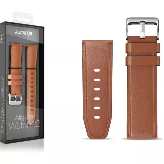Lederband 22mm braun ALIGATOR Lederband 22mm braun ALIGATOR