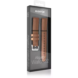 Lederband 22mm braun ALIGATOR Lederband 22mm braun ALIGATOR