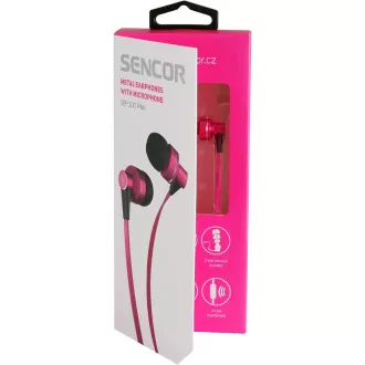 SEP 300 MIC PINK MET KOPFHÖRER SENCOR
