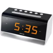 SDC 4400 W UHR MIT WECKER  LED SENCOR
