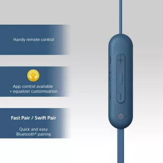 WIC100L.CE7 blau BT Kopfhörer Sony