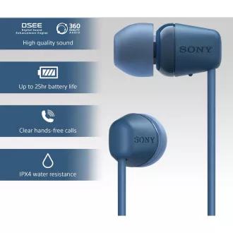 WIC100L.CE7 blau BT Kopfhörer Sony