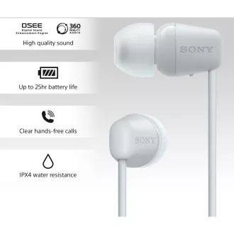 WIC100W.CE7 weiß BT-Kopfhörer Sony