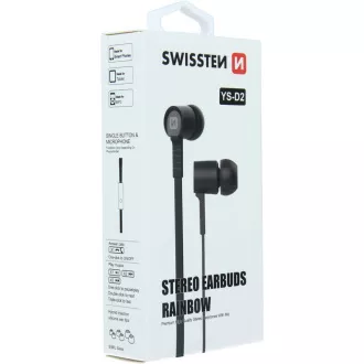 OHRSTÖPSEL RAINBOW YS-D2 SCHWARZ SWISSTEN OHRSTÖPSEL RAINBOW YS-D2 SCHWARZ SWISSTEN
