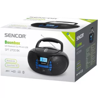 SPT 2700 BK MIT CD/MP3/USB/BT SENCOR SPT 2700 BK MIT CD/MP3/USB/BT SENCOR