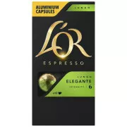 NESPRESSO LUNGO ELEGANTE KAPSELN 10 Stück LOR