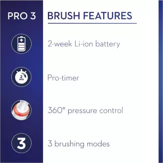 PRO 3 3000 KREUZWIRKUNGSPINSEL ORAL-B PRO 3 3000 KREUZWIRKUNGSPINSEL ORAL-B