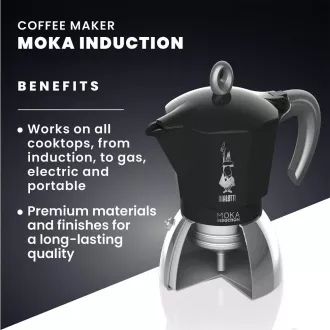 INDUKTION SCHWARZ 2P. MOKA TEEKANNE BIALETTI INDUKTION SCHWARZ 2P. MOKA TEEKANNE BIALETTI