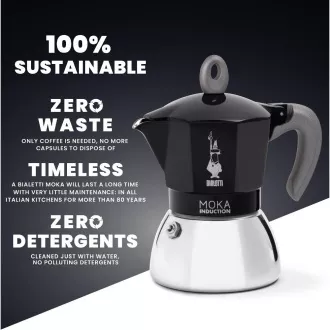 INDUKTION SCHWARZ 2P. MOKA TEEKANNE BIALETTI INDUKTION SCHWARZ 2P. MOKA TEEKANNE BIALETTI