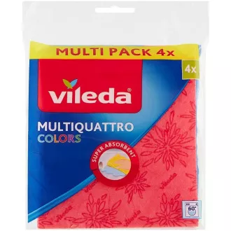 MULTIQUATTRO FARBEN TUCH 4PCS VILEDA