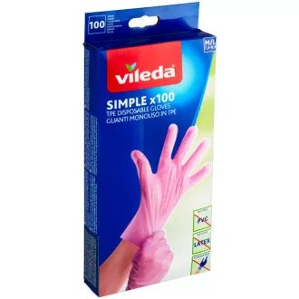 EINFACHE HANDSCHUHE M/L 100 STÜCK VILEDA