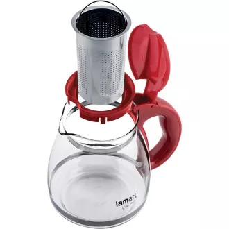 LT7074 TEEKANNE 1,5L ROT VERRE LAMART LT7074 TEEKANNE 1,5L ROT VERRE LAMART