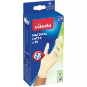 NATURLATEX HANDSCHUHE S/M 10 STÜCK VILEDA