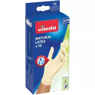 NATURLATEX HANDSCHUHE S/M 10 STÜCK VILEDA