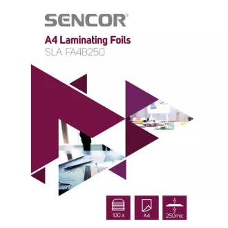 SLA FA4B250 Folie A4 250mic 100pcs SENCOR