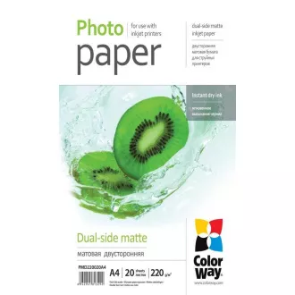 Fotopapier Doppelseitenmatte A4 20Stück COLORWAY Fotopapier Doppelseitenmatte A4 20Stück COLORWAY