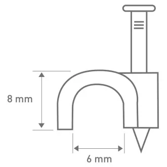 RCC 6 Kabelschelle 6mm 40St. RETLUX