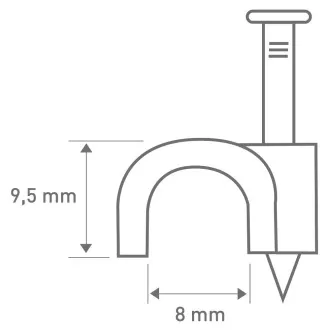 RCC 8 Kabelschelle 8mm 30St. RETLUX