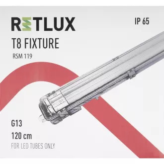 RSM 119 IP65 1,2m für 2xT8 RETLUX