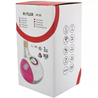 RTL 202 stm.LED Lampe.weiß RGB 5W RETLUX