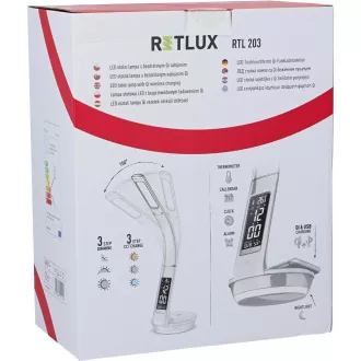 RTL 203 stm.LED Lampe.weiß Qi 6W RETLUX