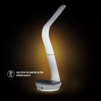 RTL 204 stm.LED Lampe.schwarz Qi 6W RETLUX