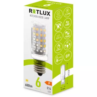 RLL 459 E14 6W Haube Backofen WW RETLUX RLL 459 E14 6W Haube Backofen WW RETLUX