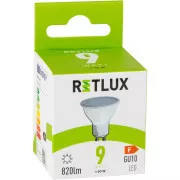 RLL 418 GU10 Glühbirne 9W CW RETLUX