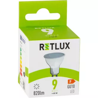 RLL 418 GU10 Glühbirne 9W CW RETLUX