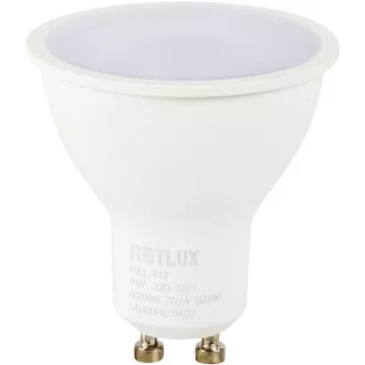 RLL 418 GU10 Glühbirne 9W CW RETLUX