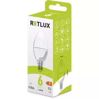 RLL 428 C37 E14 Kerze 6W DL RETLUX