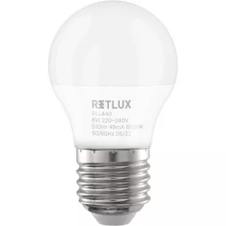 RLL 440 G45 E27 miniG 6W DL RETLUX
