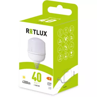 RLL 446 T120 E27 Glühbirne 40W WW RETLUX RLL 446 T120 E27 Glühbirne 40W WW RETLUX