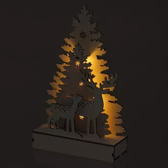 RXL 461 Deko-Wald 24,5cm 5LED WW RETLUX