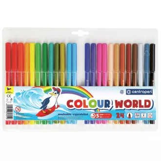 Marker Centropen 7550/24 24 Farben zylindrische Spitze 1mm Marker Centropen 7550/24 24 Farben zylindrische Spitze 1mm