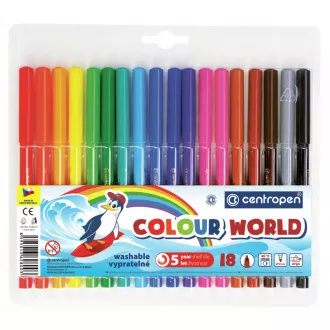 Marker Centropen 7550/18 18 Farben zylindrische Spitze 1mm Marker Centropen 7550/18 18 Farben zylindrische Spitze 1mm