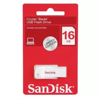 SanDisk Flash Disk 16GB Cruzer Blade, USB 2.0, weiß SanDisk Flash Disk 16GB Cruzer Blade, USB 2.0, weiß