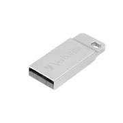 VERBATIM Flash Disk 64GB Metal Executive, USB 2.0, silber