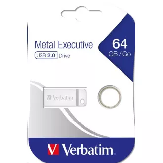 VERBATIM Flash Disk 64GB Metal Executive, USB 2.0, silber VERBATIM Flash Disk 64GB Metal Executive, USB 2.0, silber