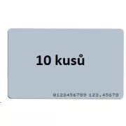ISO-Karte 10er-Pack, RFID 125kHz EM4200, RO, aufgedruckte Tag-Nummer auf der Karte