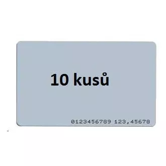 ISO-Karte 10er-Pack, RFID 125kHz EM4200, RO, aufgedruckte Tag-Nummer auf der Karte