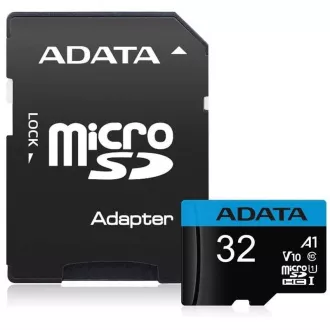 ADATA MicroSDHC-Karte 32 GB UHS-I Klasse 10, A1 + SD-Adapter, Premier