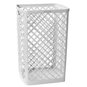 Abfalleimer Katrin 40L 50x32x26,5cm hängend genäht weiß