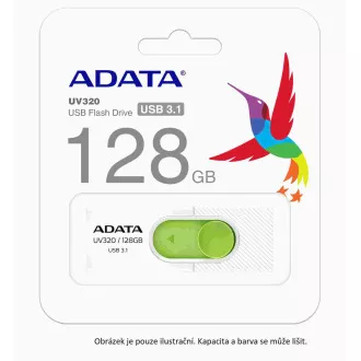ADATA Flash Disk 32GB UV320, USB 3.1 Dash Drive, schwarz / blau