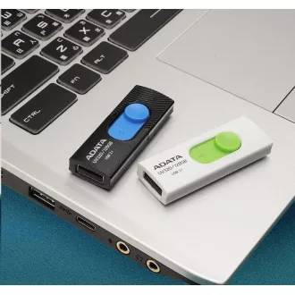 ADATA Flash Disk 64GB UV320, USB 3.1 Dash Drive, weiß / grün