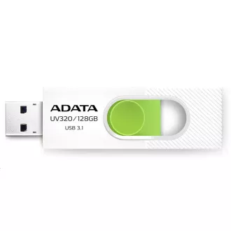 ADATA Flash Disk 128GB UV320, USB 3.1 Dash Drive, weiß / grün