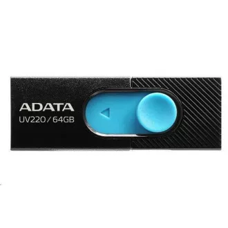 ADATA Flash Disk 16GB UV220, USB 2.0 Dash Drive, schwarz / blau ADATA Flash Disk 16GB UV220, USB 2.0 Dash Drive, schwarz / blau