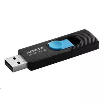 ADATA Flash Disk 16GB UV220, USB 2.0 Dash Drive, schwarz / blau ADATA Flash Disk 16GB UV220, USB 2.0 Dash Drive, schwarz / blau